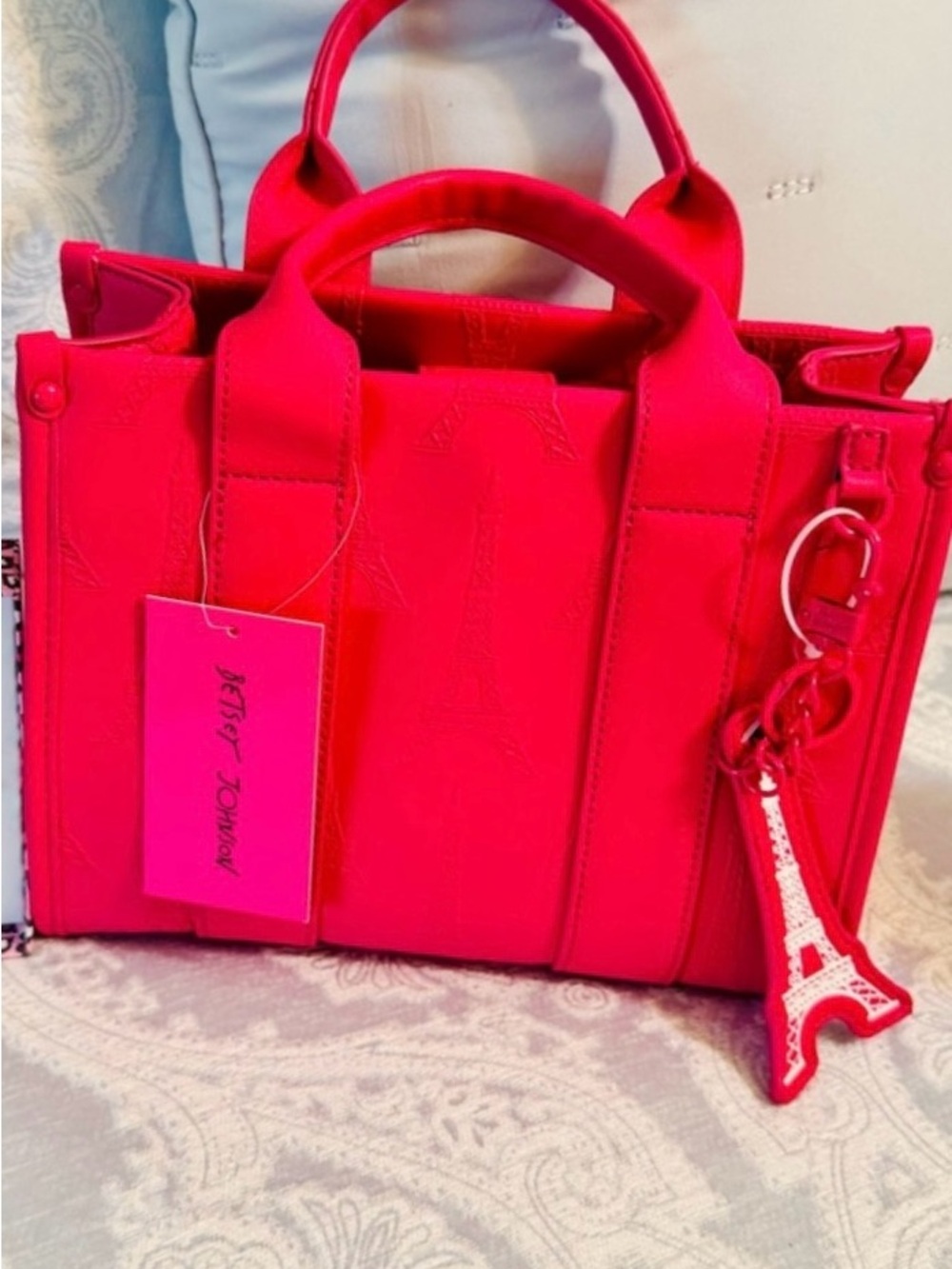 Betsey Johnson Pink Tote Bag